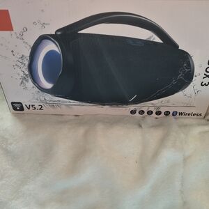 Wireless Portable Bluetooth Boombox - Black